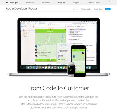 Регистрация в программе разработчиков Apple