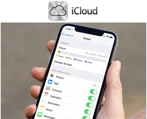 Регистрация в iCloud и настройка облачного хранилища