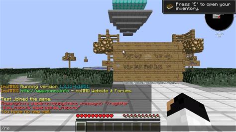 Регистрация на сервере Minecraft