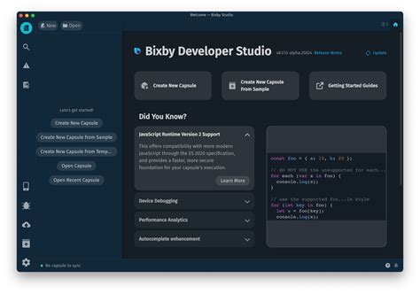 Регистрируйтесь на Bixby Developer Studio