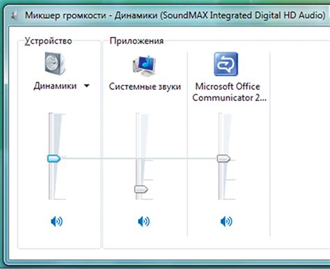 Регулировка уровня громкости: