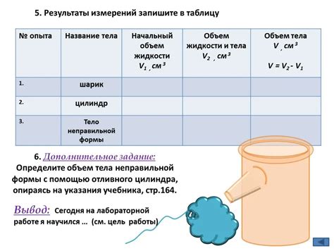 Регулярные измерения объемов тела