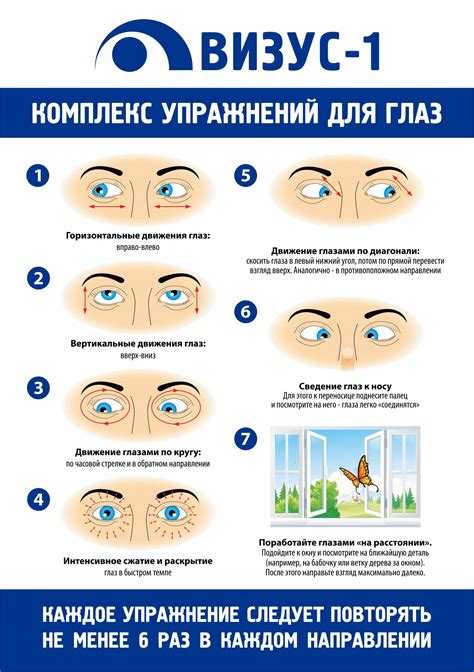 Регулярные упражнения для глаз для восстановления зрительного нерва