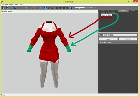 Редактирование существующей одежды в Skyrim outfit studio