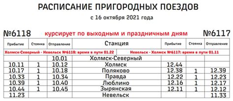 Режим работы и частота поездов