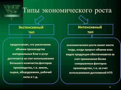 Результаты и интенсивный рост экономики