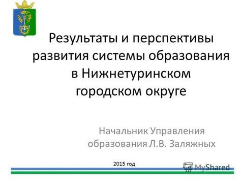 Результаты переименования и перспективы развития