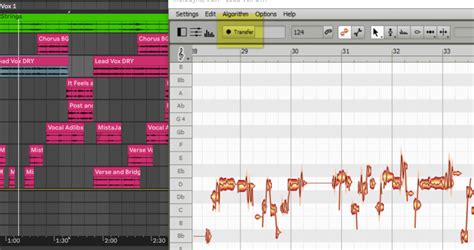 Результаты удаления смодулированного голоса в Melodyne