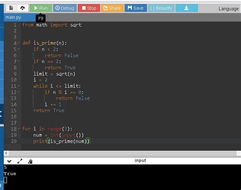 Рекурсивная проверка числа на простоту в Python