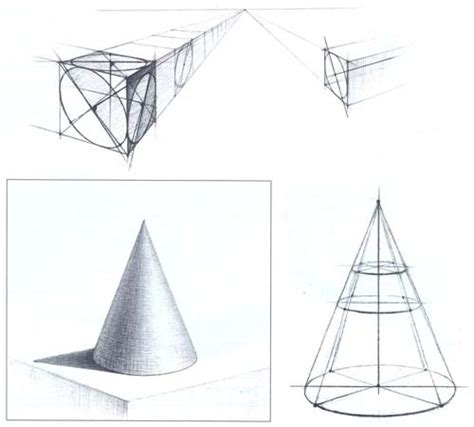 Рисование конуса в геометрии