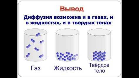 Роль концентрационного градиента в диффузии газов и жидкостей