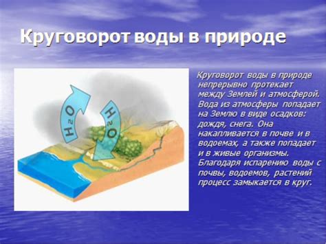 Роль осадков в формировании потоков воды