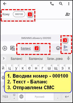 СМС-сервис для узнавания баланса