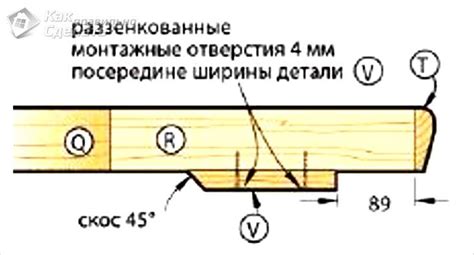 Сделайте монтажные отверстия