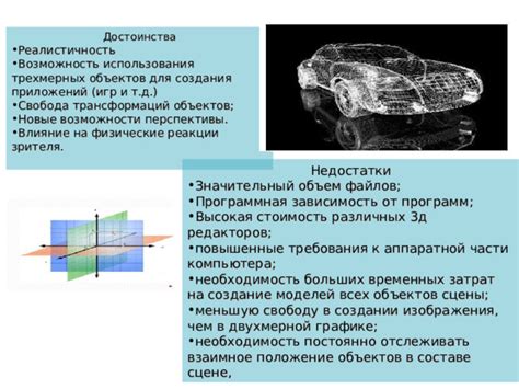 Секреты создания трехмерных элементов и перспективы на жигулях