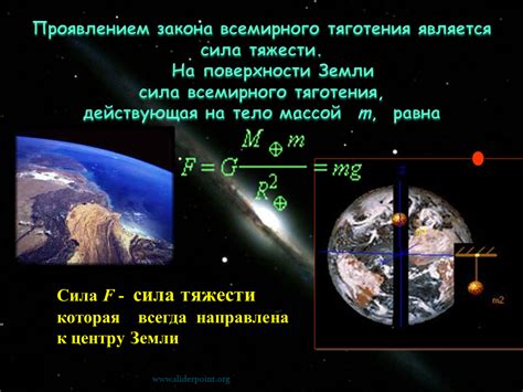 Сила притяжения Земли и ее значение