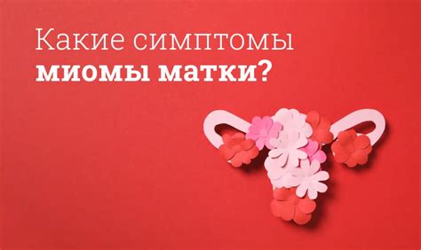 Симптомы миомы матки