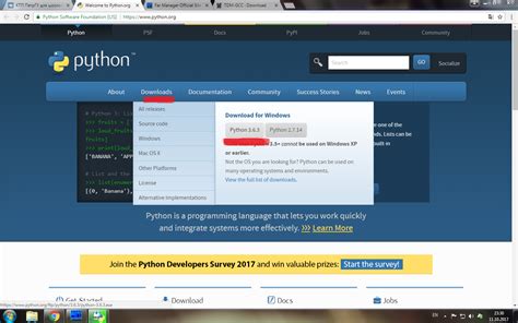 Скачайте установщик Python