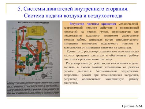 Скоростной режим работы двигателя