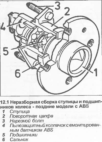 Снятие ступицы и колеса с автомобиля