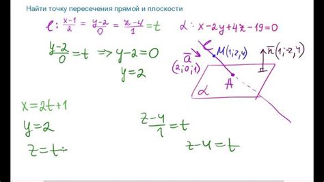 Советы для нахождения точки пересечения