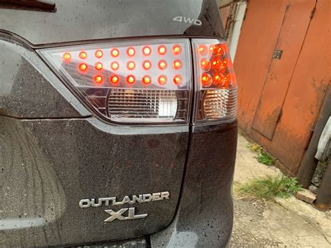 Советы по эксплуатации декоративных задних фонарей DRL на Outlander PHEV