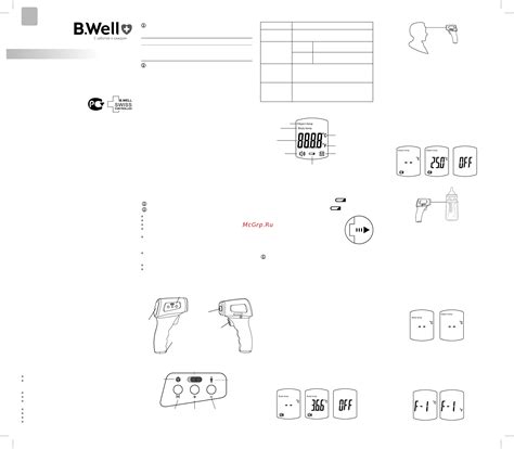 Советы по эксплуатации B Well WF 4000