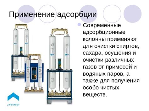 Современные технологии адсорбции и их применение