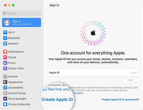 Создайте Apple ID и закончите процесс настройки