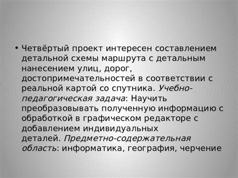 Создание детальной схемы дорог, улиц и объектов