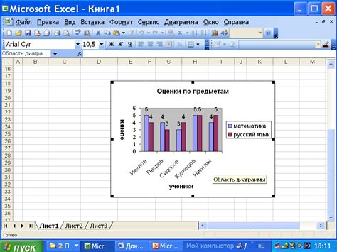 Создание и настройка диаграммы в Excel