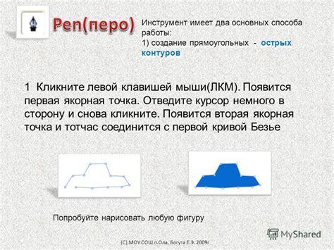 Создание основных контуров фигуры