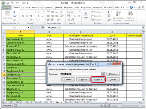 Создание сводных таблиц в Excel