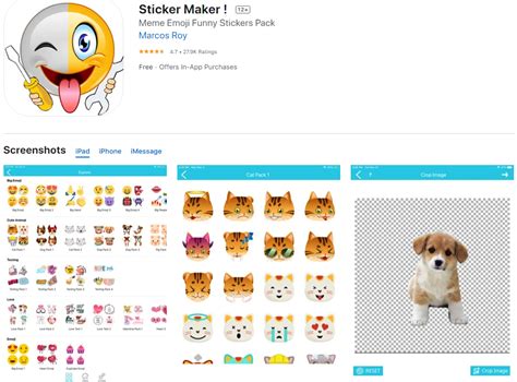 Создание стикеров в приложении "Sticker Maker for WhatsApp"