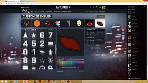 Создание эмблемы в Battlefield 4: шаг за шагом