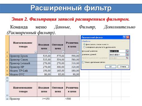 Сортировка и фильтрация контактов