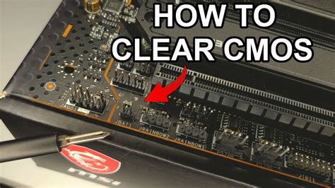 Способ 1: Использование кнопки Clear CMOS