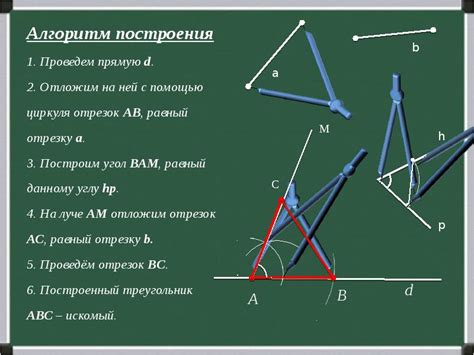 Способ 3: Построение треугольника Гиббса-Розенбаума с использованием циркуля