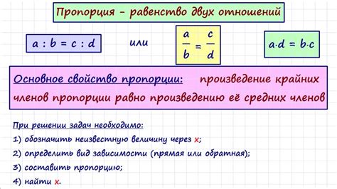 Сравнение различных пропорций