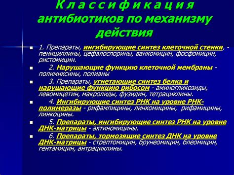 Сроки в зависимости от примененных антибиотиков