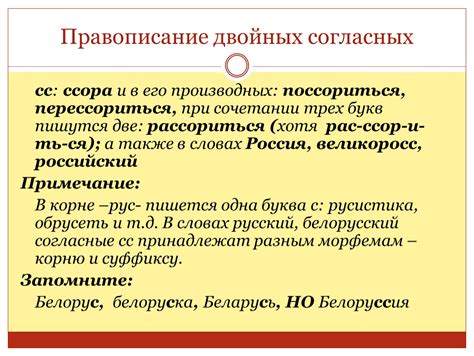 Ссора - правописание и значение