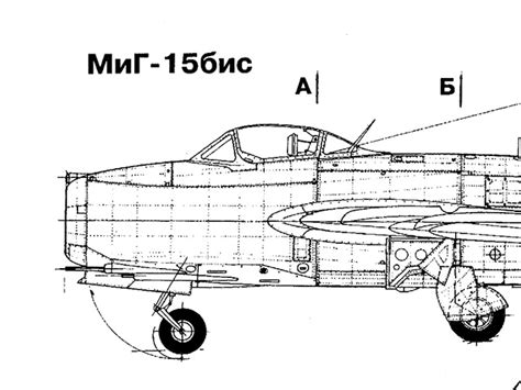 Стадии рисования МиГ-15