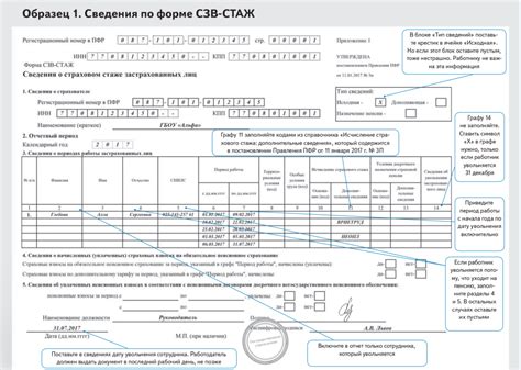 Стаж: как заполнить и обновить информацию