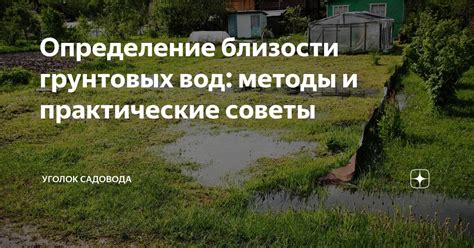 Строительство дома: полезные советы при близости грунтовых вод