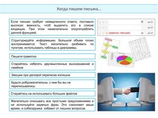 Структурируйте информацию перед тем, как писать