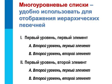 Структурируйте описание с помощью пунктов и списков