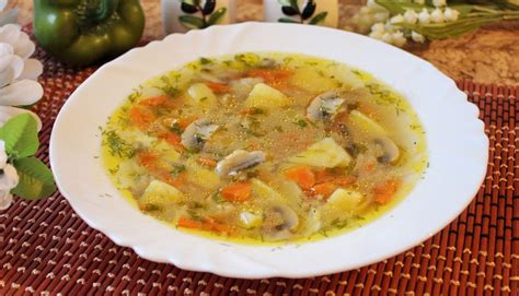 Суп с картошкой и грибами