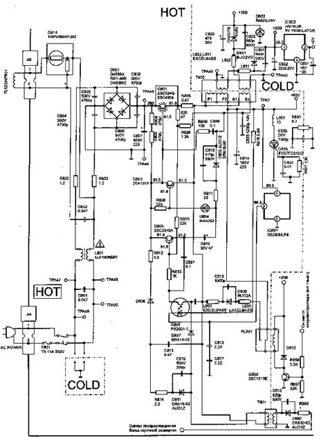 Схема блока питания телевизора Panasonic