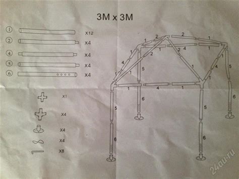 Схема и инструкция по пошиву шатра