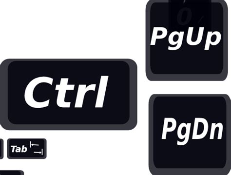 Также можно использовать комбинацию клавиш Ctrl + PgUp / Ctrl + PgDown